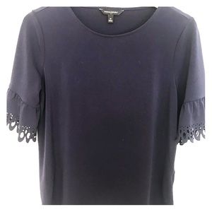Banana republic laser cut short sleeve top